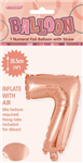 BALLOON FOIL 14 ROSE GOLD 7  SelfInflating