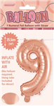 BALLOON FOIL 14 ROSE GOLD 9  SelfInflating