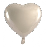 Balloon Foil 18 Heart Champagne Uninflated