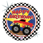 Balloon Foil 18 Monster Truck Bday G36141h Uninflated