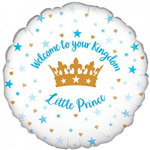 Balloon Foil 18 Welcome Little Prince 228144 Uninflated