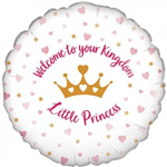Balloon Foil 18 Welcome Little Princess 228151 Uninflated