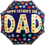 Balloon Foil 22 HAPPY Fathers Day Dad Uniflated