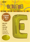 Balloon Foil 34 Gold E Uninflated