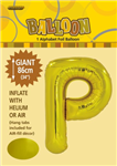 Balloon Foil 34 Gold P Uninflated