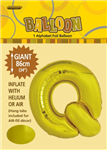 Balloon Foil 34 Gold Q Uninflated