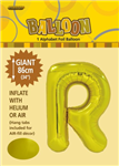 Balloon Foil 34 Gold R Uninflated