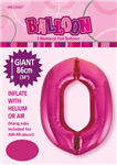 Balloon Foil 34 Hot Pink 0 Uninflated