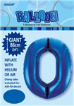 Balloon Foil 34 Royal Blue 0 Uninflated