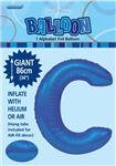 Balloon Foil 34 Royal Blue C Uninflated