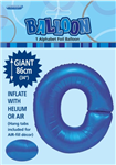 Balloon Foil 34 Royal Blue O Uninflated