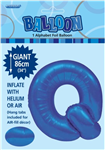 Balloon Foil 34 Royal Blue Q