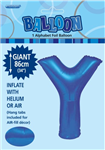 Balloon Foil 34 Royal Blue Y Uninflated