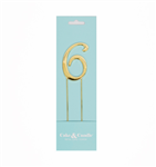 Cake Topper 6 Gold