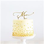 Cake Topper Mum Gold 