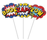 Cake Topper Superhero 3pk 