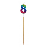 Candle 8 Long Pick Rainbow