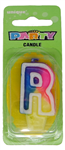 Candle Letter R Rainbow