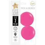 Five Star Balloons Matte Fuchsia 60Cm 2Pk