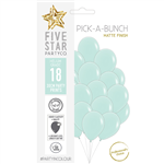 Five Star Balloons Matte Pastel Green 30Cm 18Pk Fs 