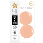 Five Star Balloons Matte Peach 60Cm 2Pk