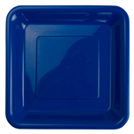 Five Star Square Snack Plate 7 True Blue 20 Pack