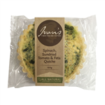 Ivans Quiche IW Spinach Sundried Tomato  Feta 180g