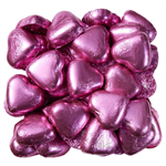 Lolliland Milk Chocolate Hearts Hot Pink 500G