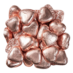 Lolliland Milk Chocolate Hearts Rosegold 500G