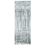 Metallic Foil Curtain Silver