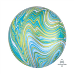 ORBZ BLUE GREEN MARBLEZ UNINFLATED