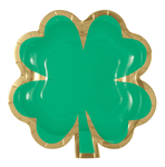 St Patricks Day Shamrock Paper Plate 8Pk 